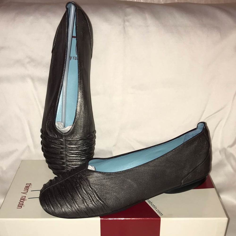 Thierry Rabotin Pewter Ballet Flat